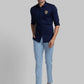 Men Slim Fit White Shirt