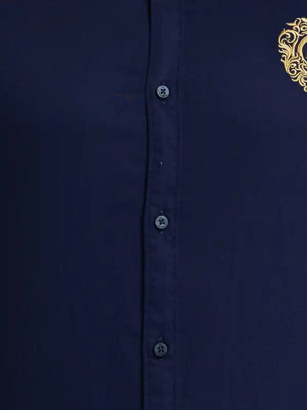 Men Slim Fit White Shirt