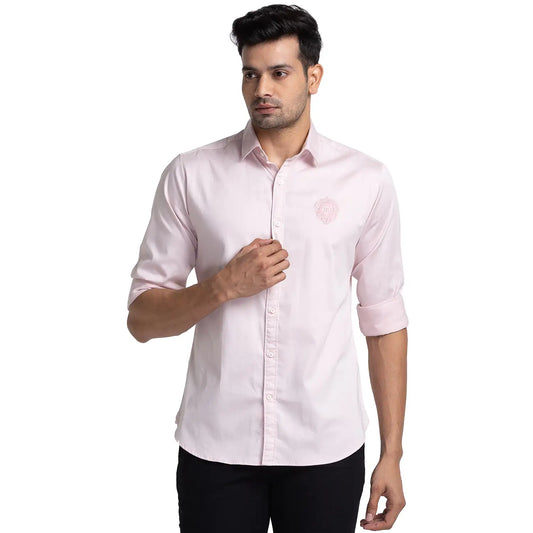 Men Slim Fit Blue Shirt