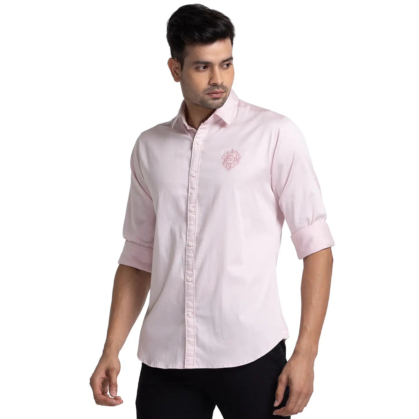 Men Slim Fit Blue Shirt