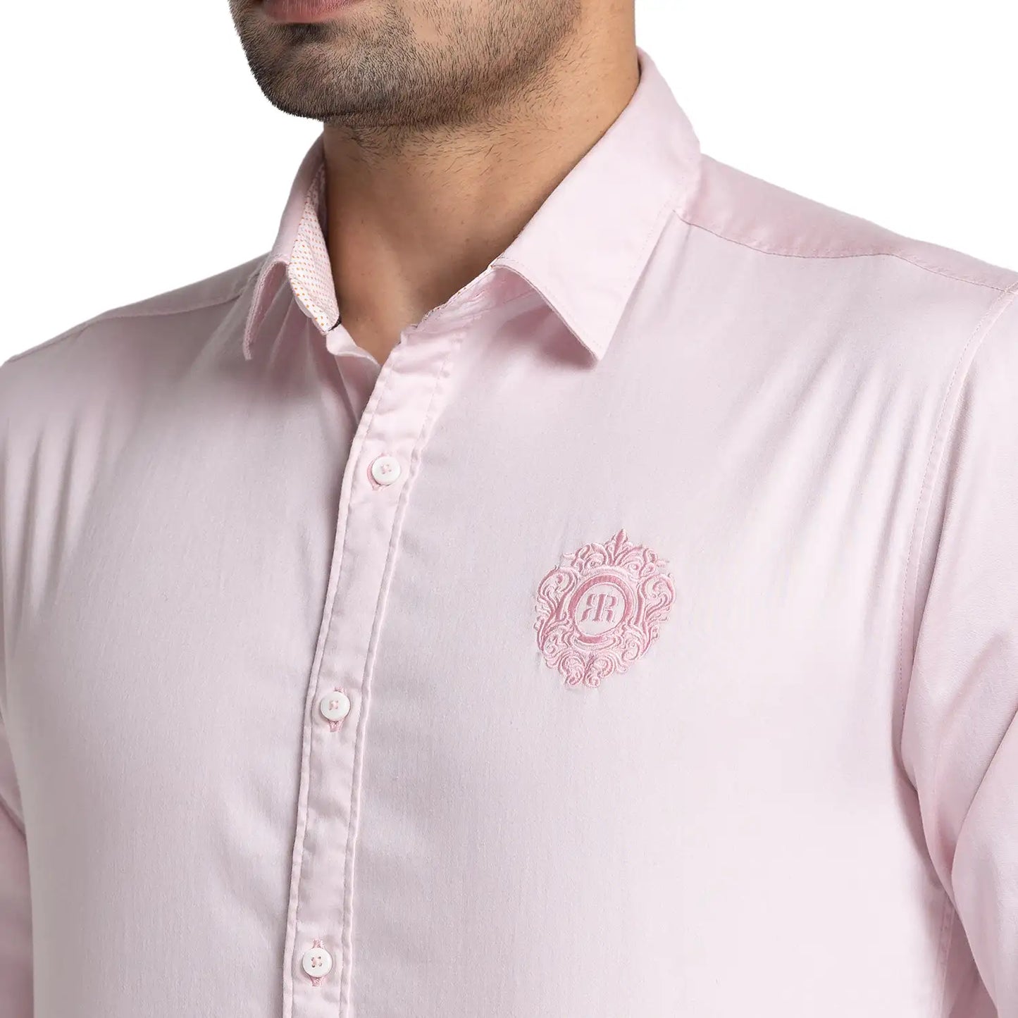 Men Slim Fit Blue Shirt