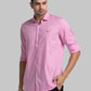 Men Orange Slim Fit Solid Cotton Shirts