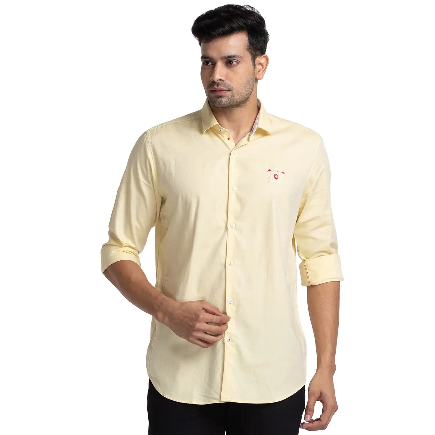 Men Slim Fit Red Shirt