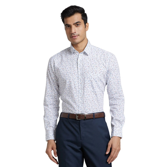 Men Slim Fit Blue Shirt