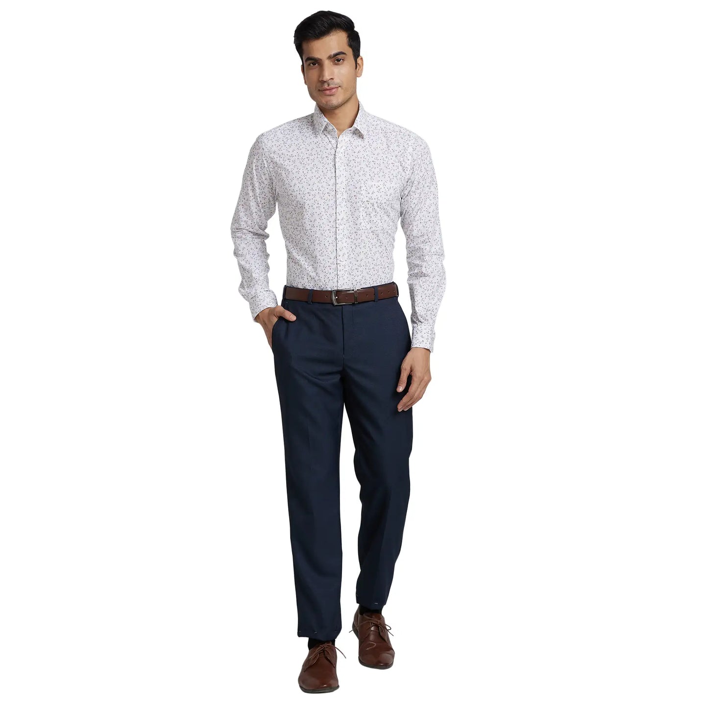 Men Slim Fit Blue Shirt