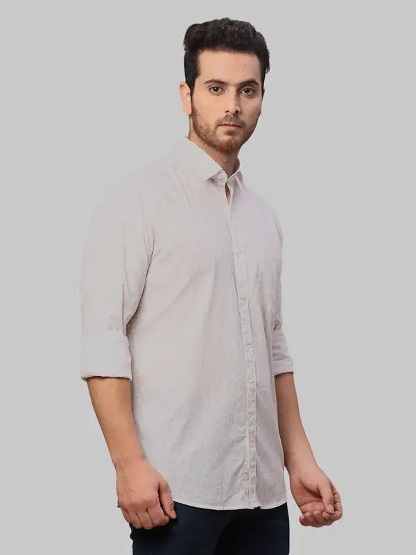 Men Slim Fit Green Shirt