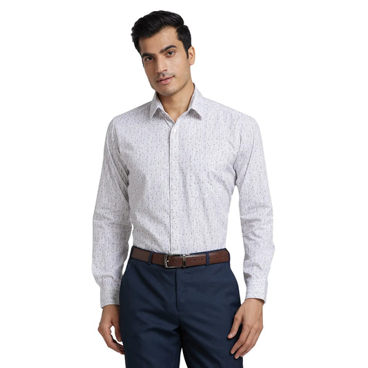 Men Slim Fit Light Fawn Shirt