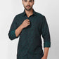 Raymond Regular Fit Printed Medium Red Shirt