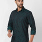Raymond Regular Fit Printed Medium Red Shirt