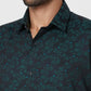 Raymond Regular Fit Printed Medium Red Shirt