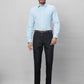 Raymond Men Blue Solid Slim Fit Linen Blend Shirts