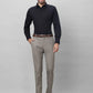 Raymond Men Red Solid Slim Fit Linen Blend Shirts