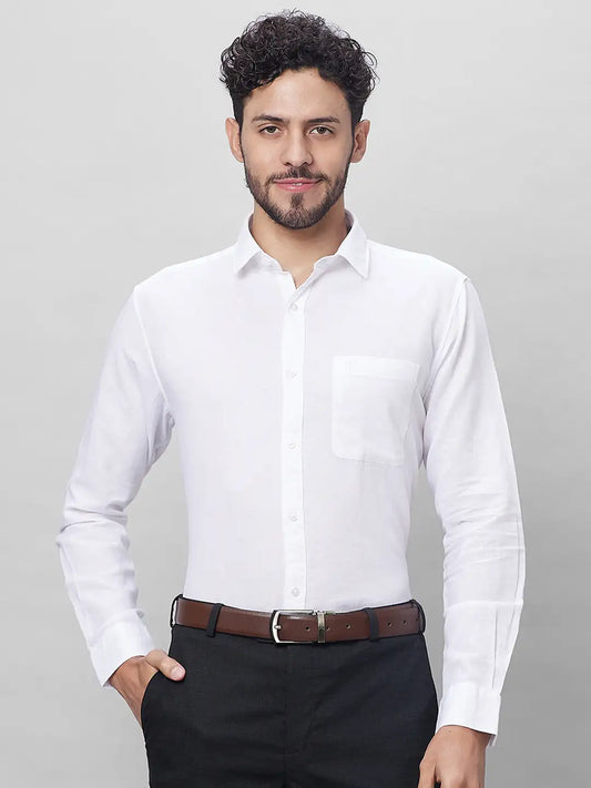 Raymond Men Blue Checks Slim Fit Cotton Shirts