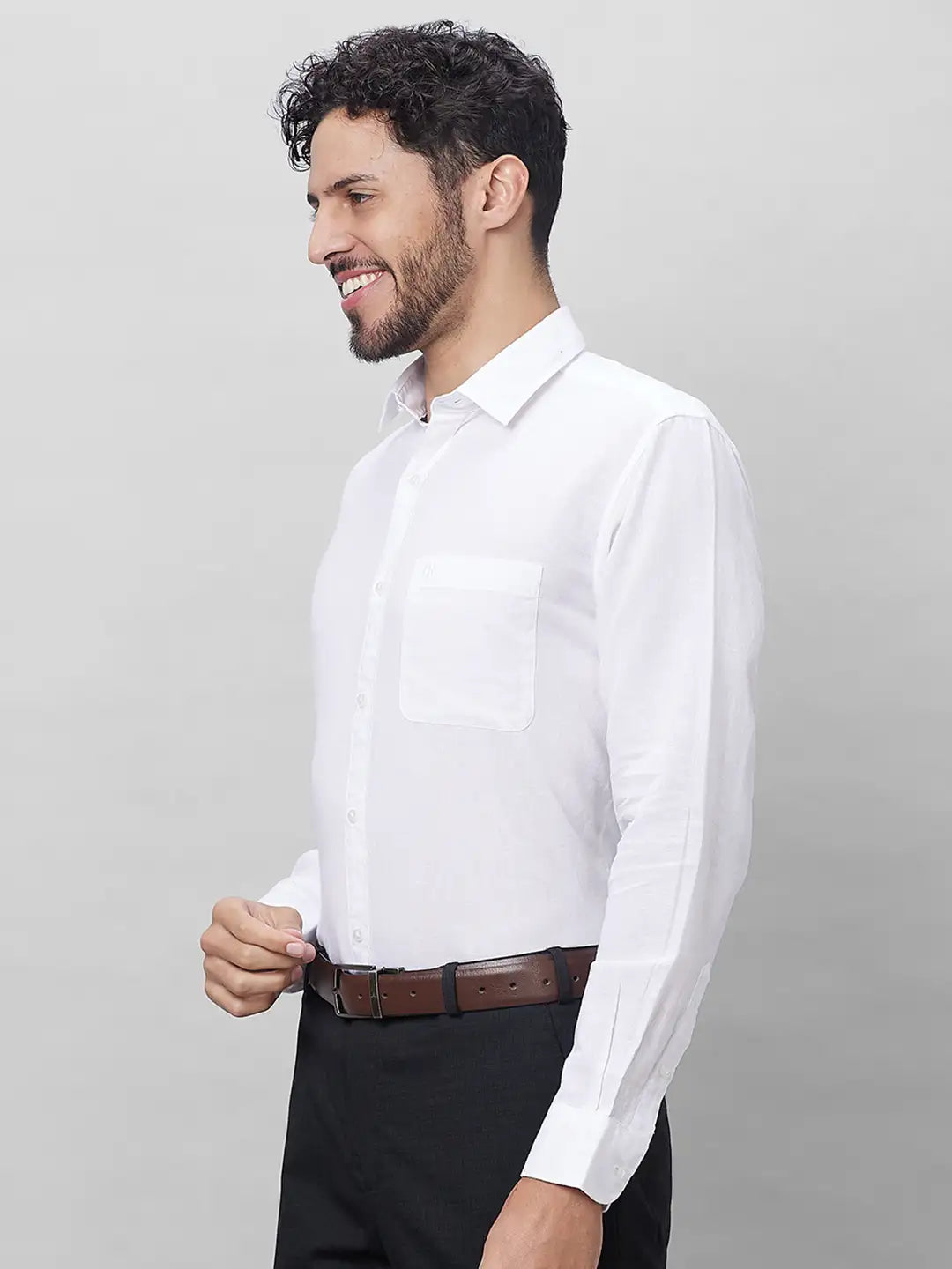 Raymond linen casual shirts store