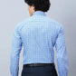 Raymond Men Blue Structure Contemporary Fit Cotton Shirts