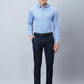 Raymond Men Blue Structure Contemporary Fit Cotton Shirts