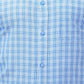 Raymond Men Blue Structure Contemporary Fit Cotton Shirts