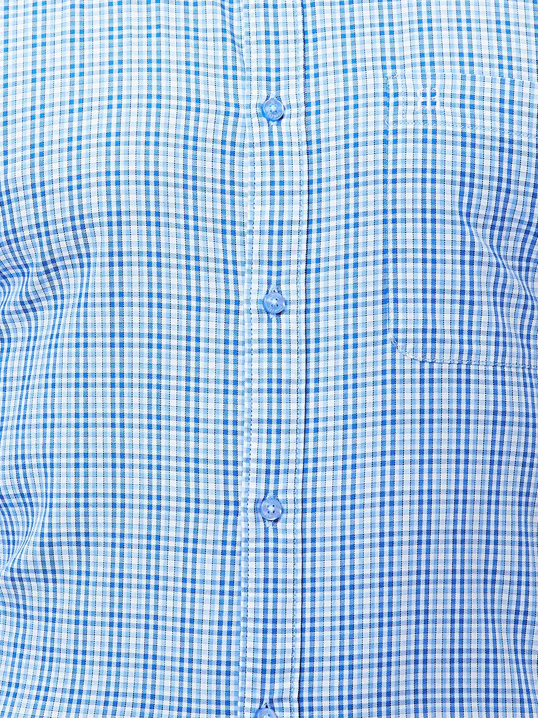 Raymond Men Blue Structure Contemporary Fit Cotton Shirts