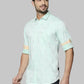Men Contemporary Fit Yellow Shirt