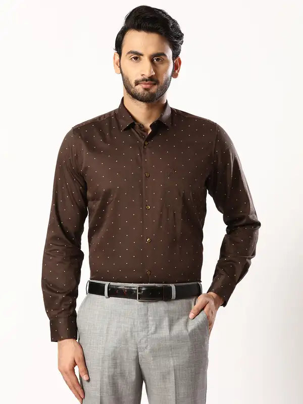 Men Contemporary Fit Blue Shirt