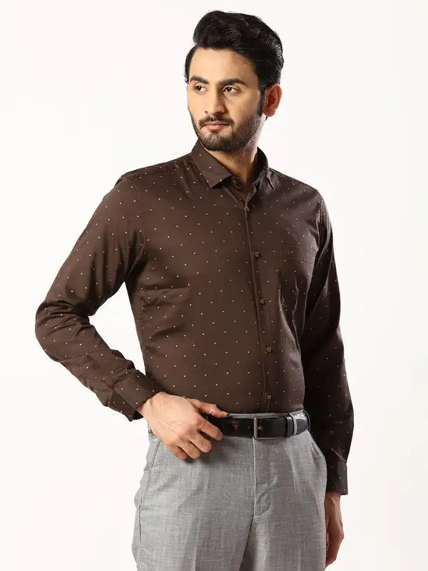 Men Contemporary Fit Blue Shirt