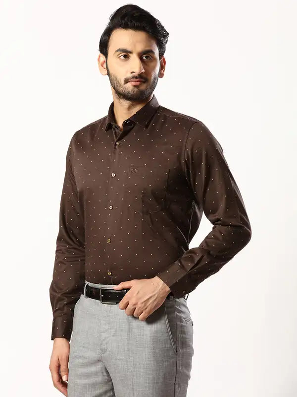 Men Contemporary Fit Blue Shirt