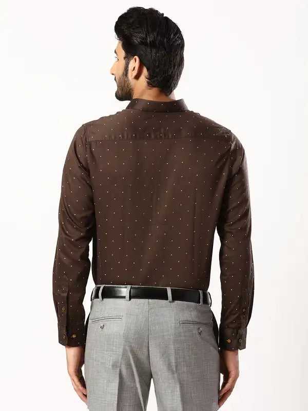 Men Contemporary Fit Blue Shirt
