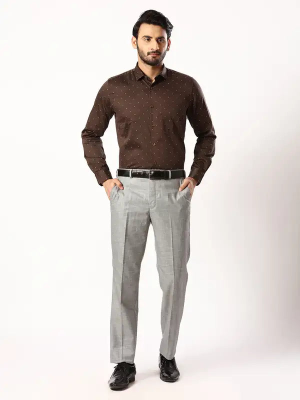Men Contemporary Fit Blue Shirt