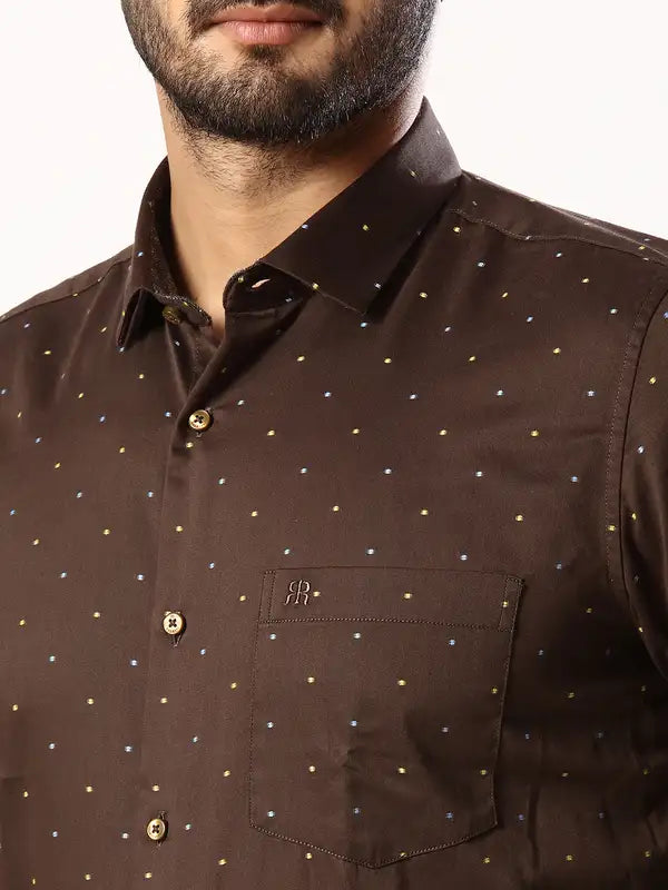 Men Contemporary Fit Blue Shirt