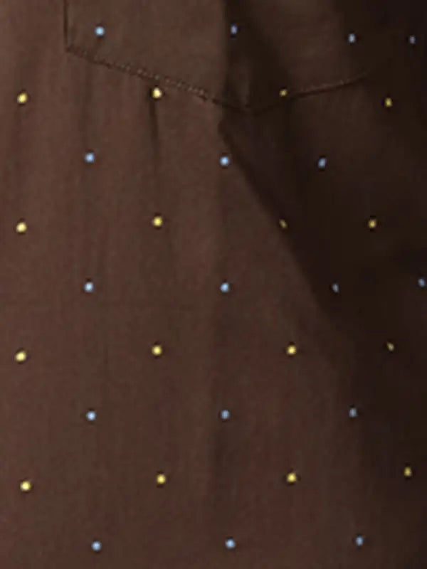 Men Contemporary Fit Blue Shirt