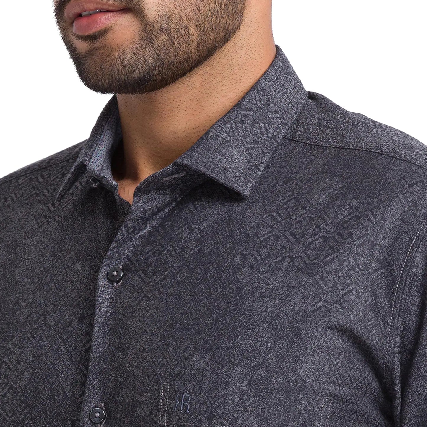 Men Contemporary Fit Brown Shirt