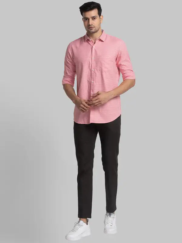 Men Contemporary Fit Blue Shirt