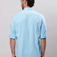Men Grey Contemporary Fit Solid Cotton Blend Trouser