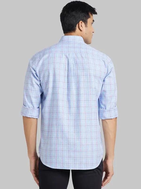 Men Contemporary With Pocket Fit Petrol Shirt