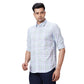Men Blue Contemporary Fit Checks Cotton Regular Collar Shirts
