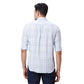 Men Blue Contemporary Fit Checks Cotton Regular Collar Shirts