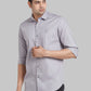 Men Brown Contemporary With Pocket Solid Cotton Blend  Regular Collar Shirts