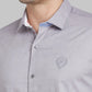 Men Brown Contemporary With Pocket Solid Cotton Blend  Regular Collar Shirts
