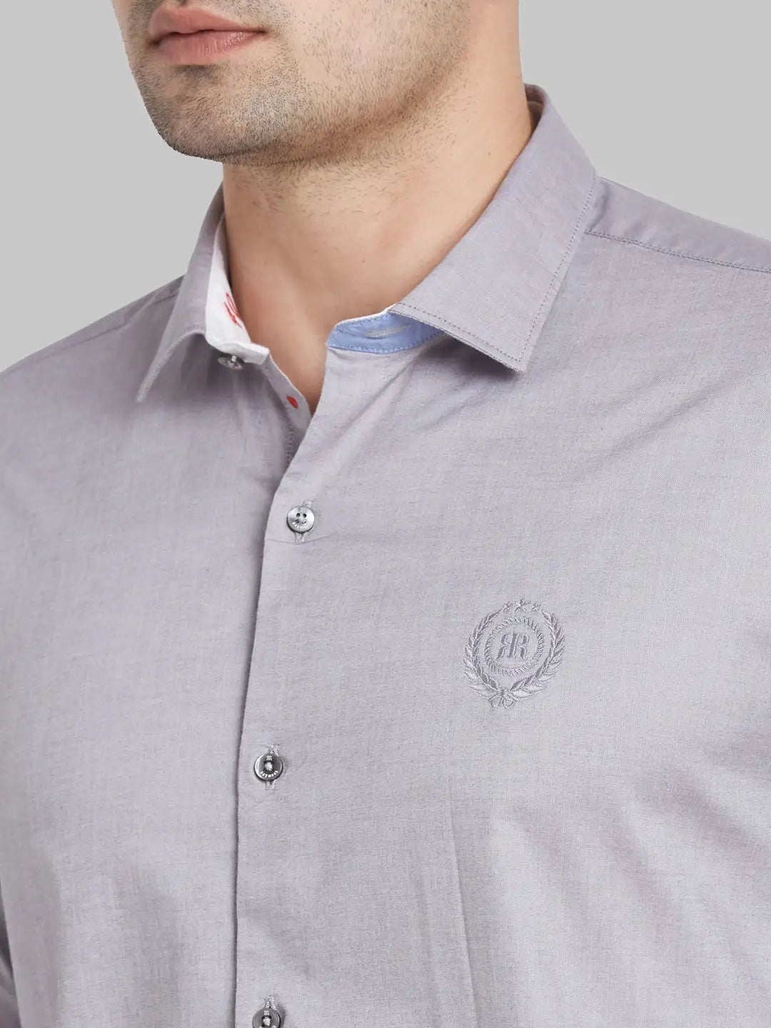 Men Brown Contemporary With Pocket Solid Cotton Blend  Regular Collar Shirts