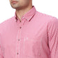 Men Grey Contemporary Print Cotton Regular Collar Shirts