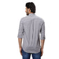 Men Violet Contemporary With Pocket Jacquard Cotton Regular Collar Shirts