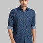Men Contemporary With Pocket Fit Violet Shirt