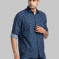 Men Contemporary With Pocket Fit Violet Shirt