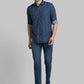 Men Contemporary With Pocket Fit Violet Shirt
