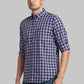 Men Contemporary Fit Blue Shirt
