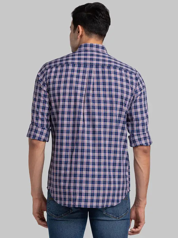 Men Contemporary Fit Blue Shirt
