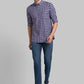 Men Contemporary Fit Blue Shirt