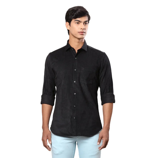Men Green Contemporary With Pocket Solid Cotton Blend Regular Collar Shirts
