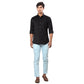 Men Green Contemporary With Pocket Solid Cotton Blend Regular Collar Shirts