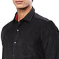Men Green Contemporary With Pocket Solid Cotton Blend Regular Collar Shirts